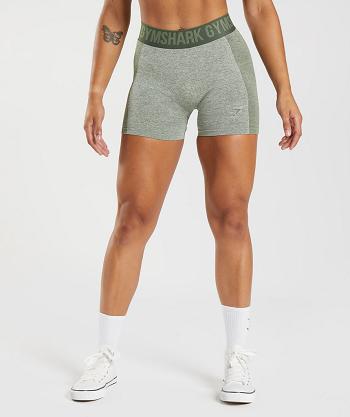 Pantalones Cortos Gymshark Flex Mujer Verde Verde Oliva | CO 2689UZG